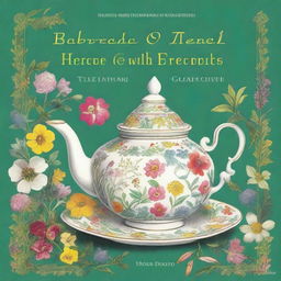 A beautifully illustrated cover of a book titled 'Barbara O'Neill: Tea Recipes with Scientific Herbal Properties'