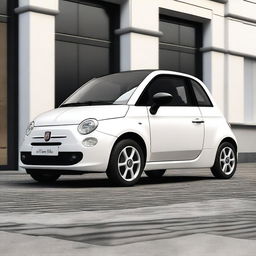 A detailed and realistic image of a Fiat 500 1