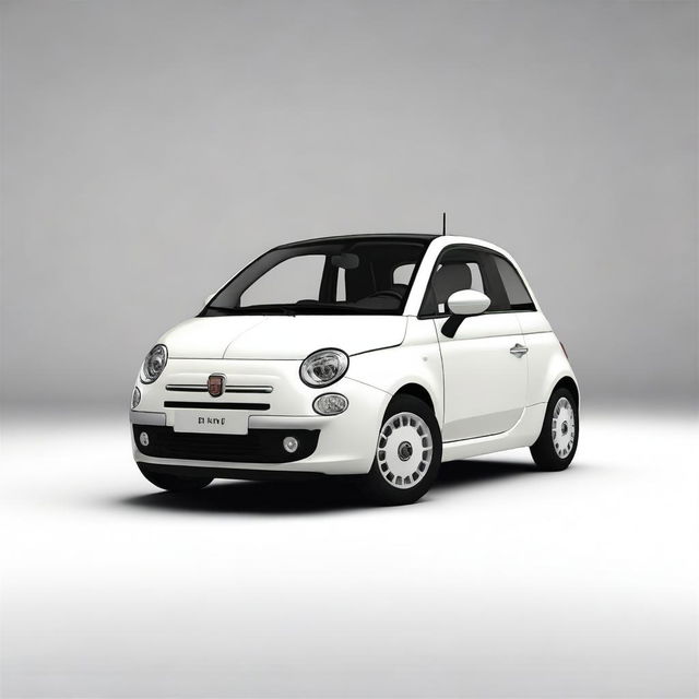 A detailed and realistic image of a Fiat 500 1