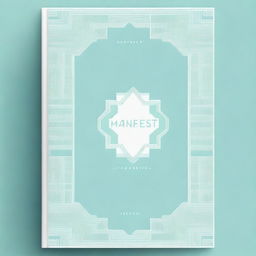 A cover page for a manifest journal, featuring a clean and elegant design with subtle geometric patterns