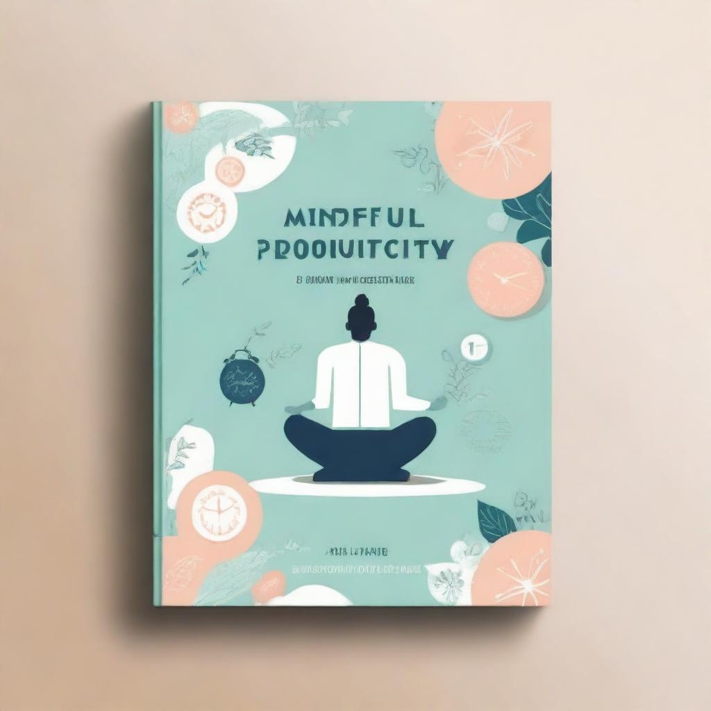 An inspiring book cover featuring the title 'Mindful Productivity: Master Your Time and Achieve Your Goals with Mindfulness and Effective Habits'