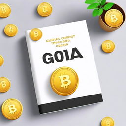 Crie uma capa de E-book intitulada 'Guia Digital Prático: Como Operar no Mercado de Criptomoedas em 2024/2025'