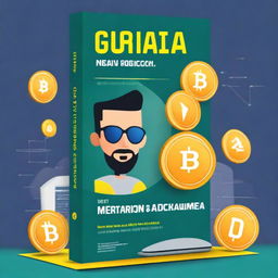 A digital guidebook cover titled 'Guia Digital Prático: Como Operar no Mercado de Criptomoedas em 2024/2025' in Brazilian Portuguese