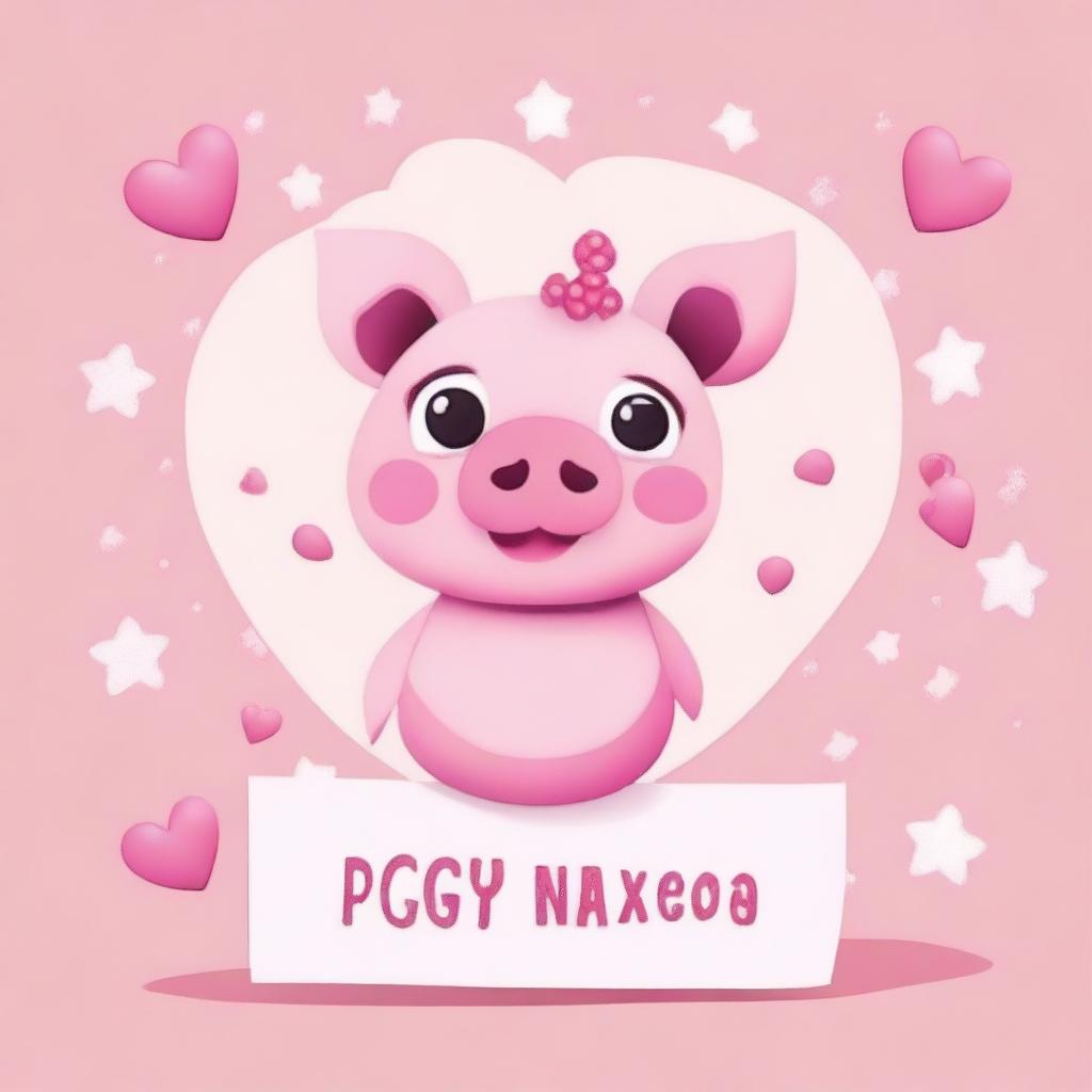 A pink, girly final notice on past due taxes for a character named Piggy