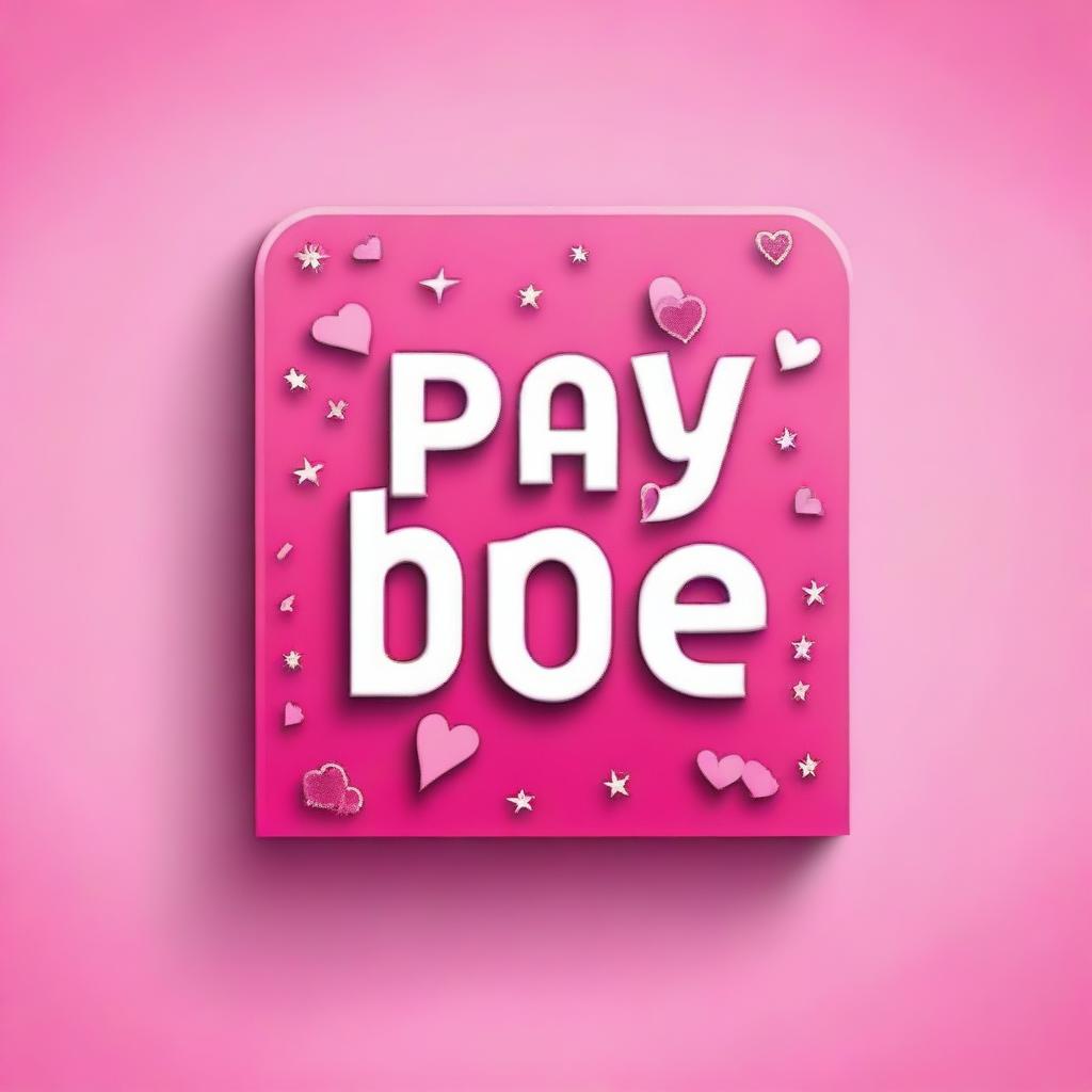 A pink 'Pay Here' sign