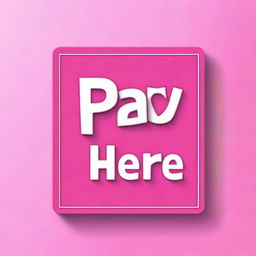 A pink 'Pay Here' sign