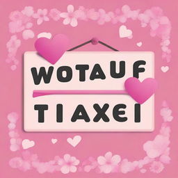 A pretty pink sign to alert the general public of someone who is wanted for unpaid taxes