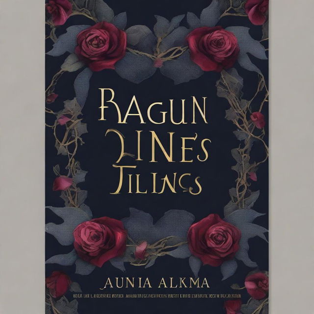 A dark romance book cover featuring twisted veins and flowers with thorns