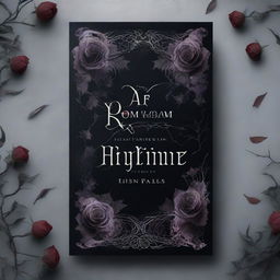 A dark romance book cover featuring twisted veins and flowers with thorns