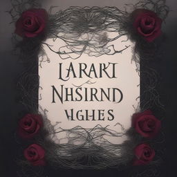 A dark romance book cover featuring twisted veins and flowers with thorns