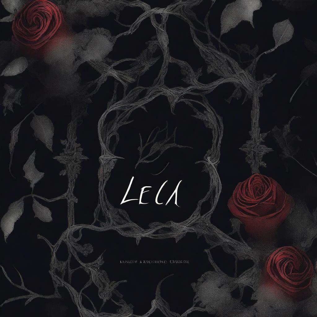 A dark romance book cover featuring twisted veins and flowers with thorns