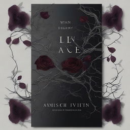 A dark romance book cover featuring twisted veins and flowers with thorns