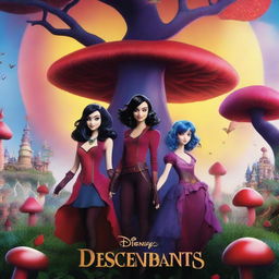 A movie poster for a film called 'Descendants: The Villains Return'