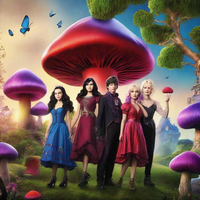 A movie poster for a film called 'Descendants: The Villains Return'