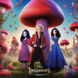 A movie poster for a film called 'Descendants: The Villains Return'