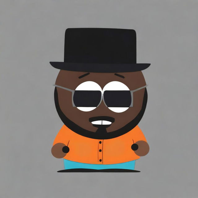 Create an image of T-Pain as a South Park character