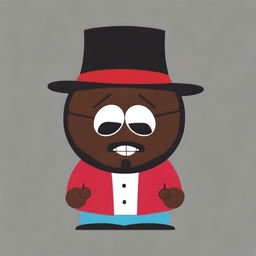 Create an image of T-Pain as a South Park character