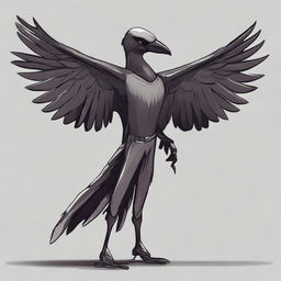 Create an image of a good spy fighter aarakocra humanoid