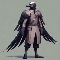 Create an image of a good spy fighter aarakocra humanoid