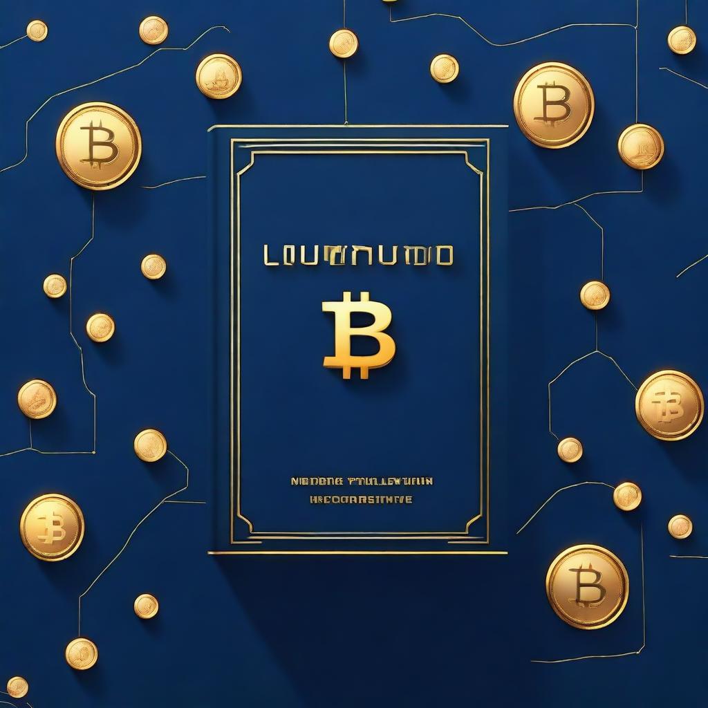 A book cover design for a book about cryptocurrencies