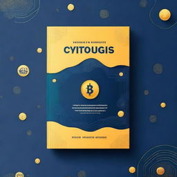 A book cover design for a book about cryptocurrencies