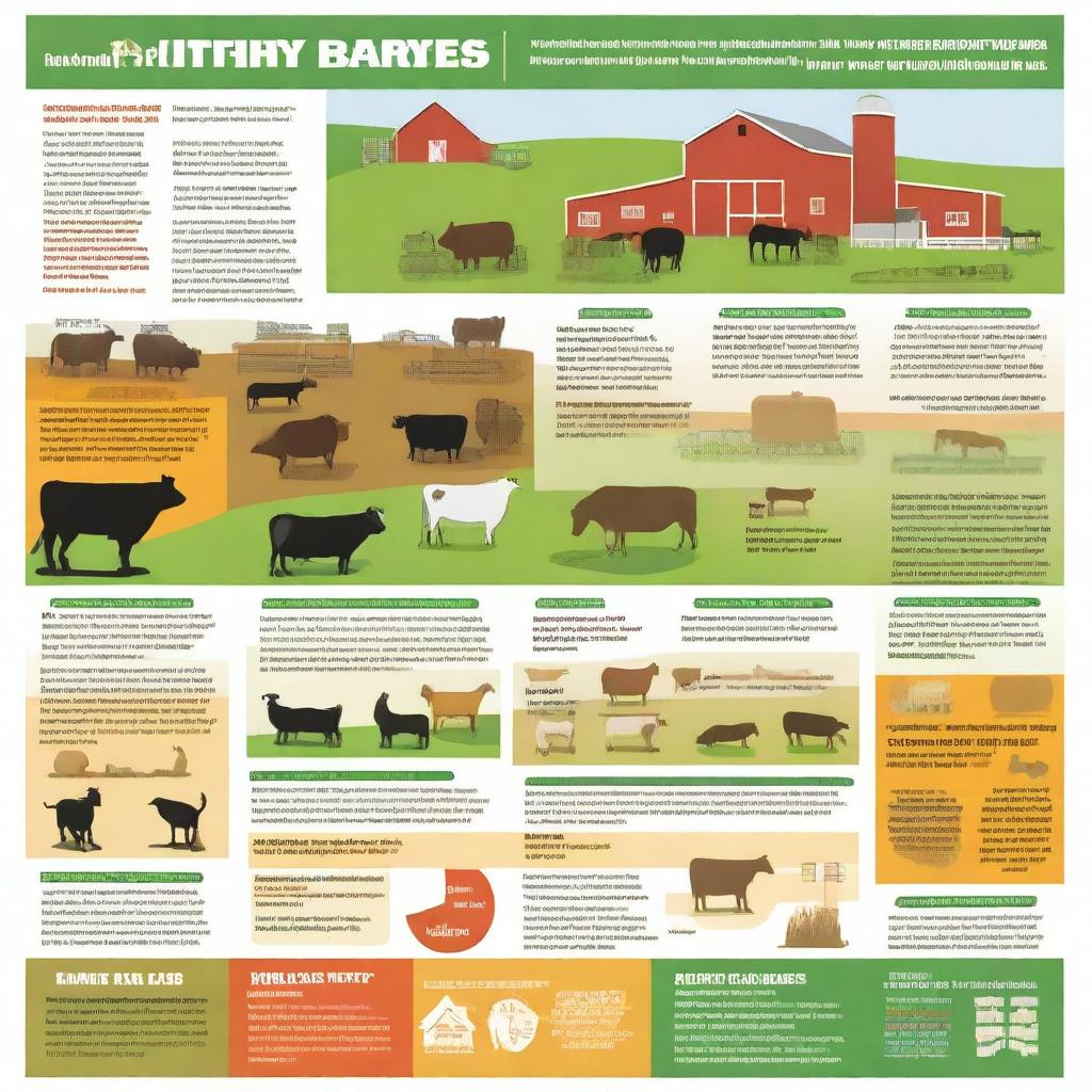 A poster illustrating best practices in livestock farming