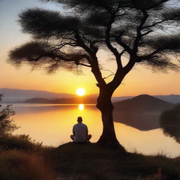 Cena ao amanhecer, com um horizonte vasto e cheio de possibilidades