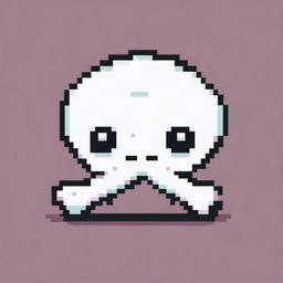 An adorable squid in pixel art