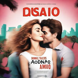 Create an ebook cover featuring a couple with the title: 'Desilusões Modernas: Quando o Amor Não é Como nos Filmes'