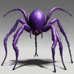 A creature of the Teratect race with a purple spider body, standing about 6 feet tall