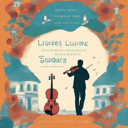 A book cover for 'Entre Luzes e Sombras: A Jornada de um Amor Verdadeiro' capturing the emotional essence of the story with a vibrant and evocative image