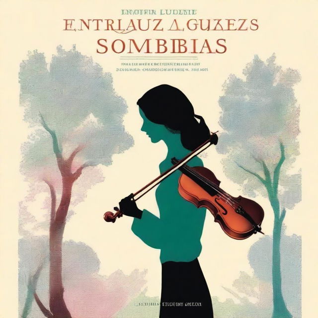 A book cover for 'Entre Luzes e Sombras: A Jornada de um Amor Verdadeiro' capturing the emotional essence of the story with a vibrant and evocative image