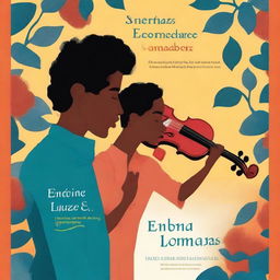 A book cover for 'Entre Luzes e Sombras: A Jornada de um Amor Verdadeiro' capturing the emotional essence of the story with a vibrant and evocative image