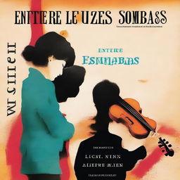 A book cover for 'Entre Luzes e Sombras: A Jornada de um Amor Verdadeiro' capturing the emotional essence of the story with a vibrant and evocative image