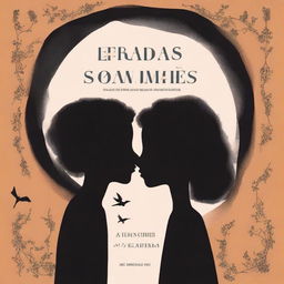 A book cover for 'Entre Luzes e Sombras: A Jornada de um Amor Verdadeiro' with an evocative design that captures the essence of Lucas and Gabriel's story