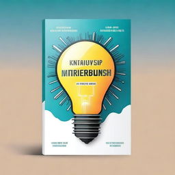 A captivating book cover design for a book on entrepreneurship, featuring a modern and sleek aesthetic