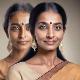 Create a realistic, high-quality photo of an Indian woman