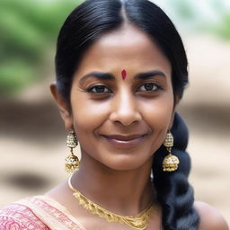 Create a realistic, high-quality photo of an Indian woman