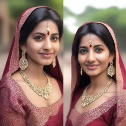 Create a realistic, high-quality photo of an Indian woman