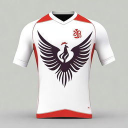 Create a white base color jersey featuring the writing 'PGRI' prominently displayed