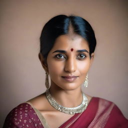 Create a realistic, high-quality photo of an Indian woman