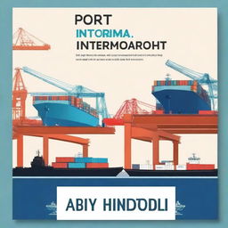 A professional book cover design for a book titled 'Port Intermodal Freight'