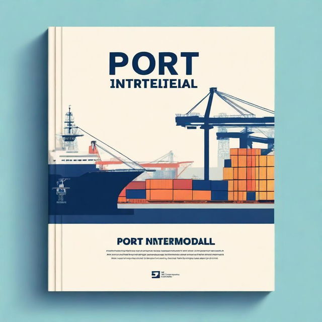 A professional book cover design for a book titled 'Port Intermodal Freight'