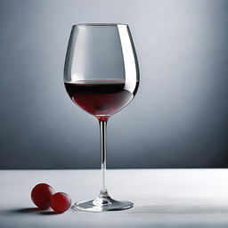 Create an image of a glass of wine