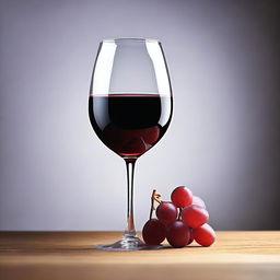 Create an image of a glass of wine