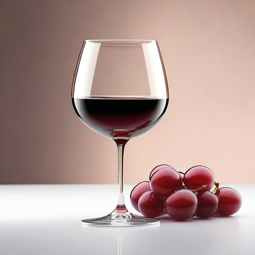 Create an image of a glass of wine