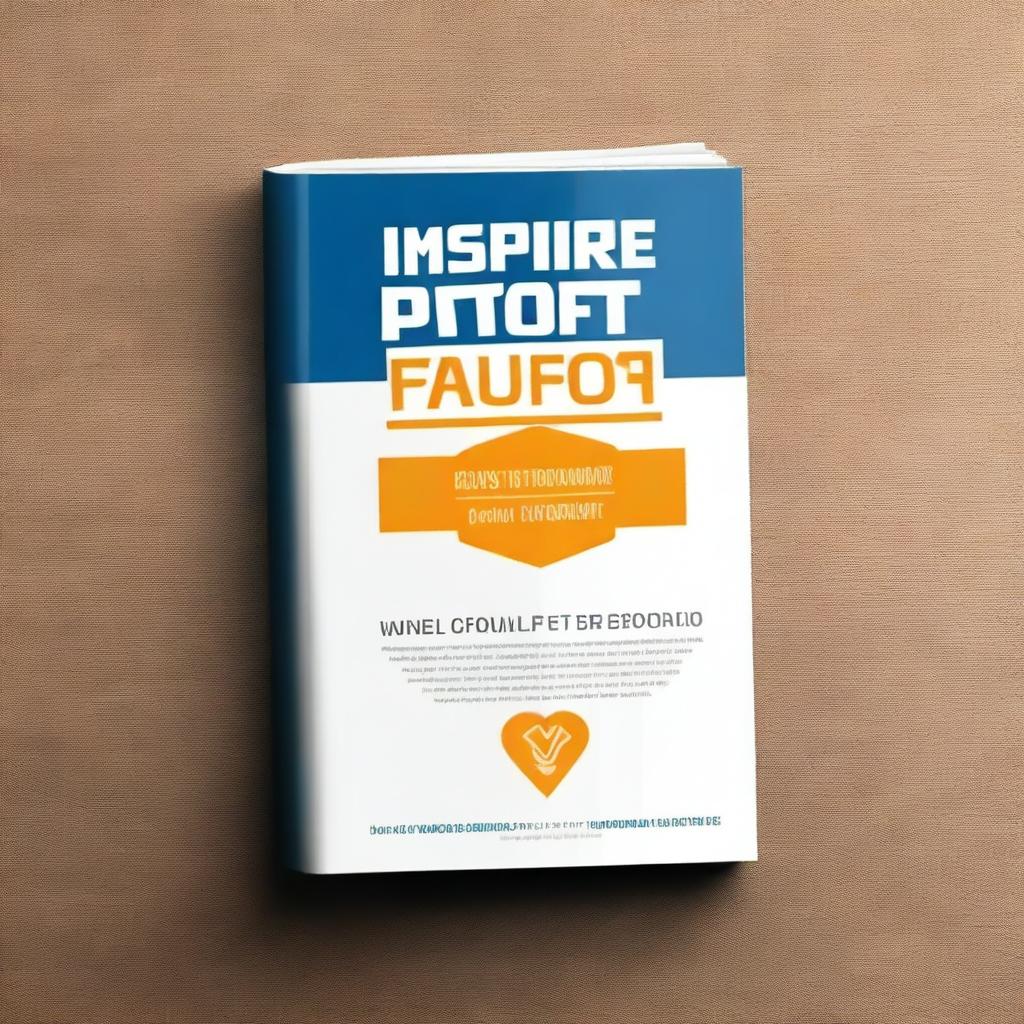 Create a professional book cover titled 'Inspire & Profit Formula' with a sub-title 'Done-For-You Digital Product Blueprint'