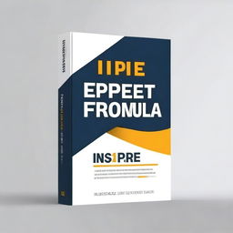 Create a professional book cover titled 'Inspire & Profit Formula' with a sub-title 'Done-For-You Digital Product Blueprint'