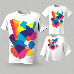 Create a unique and stylish shirt design that features a blend of modern and abstract art elements