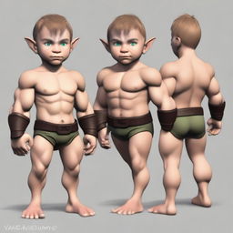 Blancwin Brightrabbit is a 193-year-old halfling with a well-muscled build